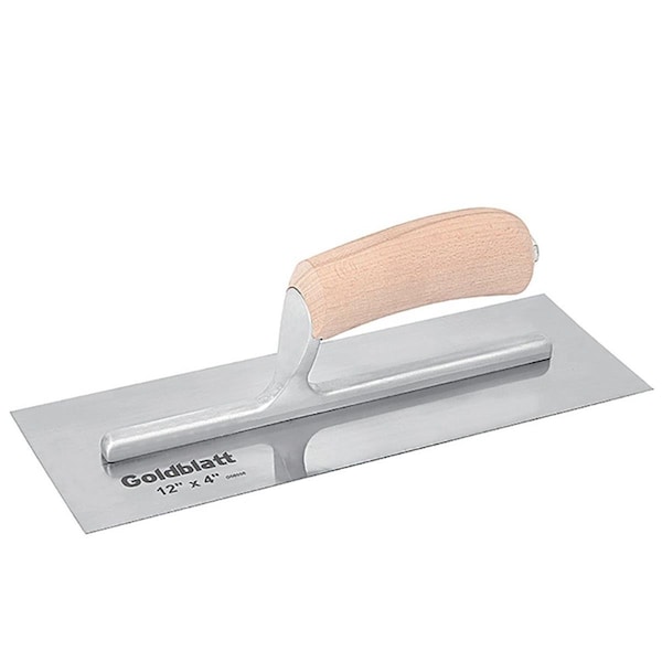 Goldblatt Tool 14 x 4 in Finish Trowel with Wood Handle 270194905 Zoro